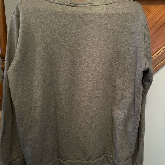 Mini Cooper Women's Embossed Long Sleeve Sweatshirt Gray - Picture 4 of 5